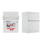 BG British General SYNC EV Circuit Protection 40A Type A Double Pole RCBO/ 100AMain Switch/ Type2 SPD/ IP20 CFUEV1RDA