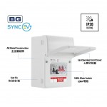 BG British General SYNC EV Circuit Protection 40A Type A Double Pole RCBO/ 100AMain Switch/ Type2 SPD/ IP20 CFUEV1RDA