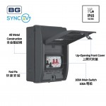 BG British General SYNC EV Circuit Protection 40A Type A Double Pole RCBO/ 100AMain Switch/ Type2 SPD/ IP65 CFEV1RDA