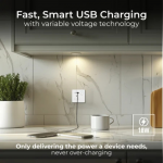 BRITISH GENERAL – Evolve 13A 1G Switched Socket 18W Fast Charging USB-A + C Supported PD/QC Screwless Design 50% Charge in 30 Minutes PCDCL21UAC18W Pearlescent White HK dst