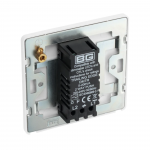 BG - British General Evolve PCDCL81W Single Trailing Edge Dimmer Switch 2 Way Puss On/ Off 1G Pearlescent White