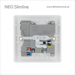 BRITISH GENERAL - BG Neo Slimline-13A Socket & Switched USB (C=18W + A=18W) Single Pole 1 Gang PCWH21UAC18 White HK dst BRITISH GENERAL - BG Neo Slimline-13A Socket & Switched USB (C=18W + A=18W) Single Pole 1 Gang PCWH21UAC18 White HK dst