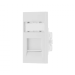 BG - British General  RJ11 + RJ45 + MC5EMS2  Telephone Line & Ethernet Socket White/ Silver Gray Metal