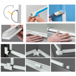 D-LINE Cable Tidy Warp CTW2.5W White around 2.5M (L) around Ø 10-40mm