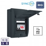 BG British General SYNC EV Circuit Protection 40A Type A Double Pole RCBO/ 100AMain Switch/ Type2 SPD/ IP65 CFEV1RDA