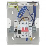 BG British General SYNC EV Circuit Protection 40A Type A Double Pole RCBO/ 100AMain Switch/ Type2 SPD/ IP20 CFUEV1RDA