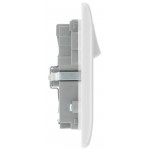 Nexus Moulded Double Switched 13A Power Socket / USB Cherger USB A x2 & C x1 White 822UAAC15