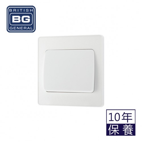 BG - British General Evolve PCDCL12WW IP20 20A 16AX Wide Rocker Light Switch 1G 2 Way Pearlescent White