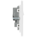 BG - British General Evolve PCDCL22W IP20 13A Socket with Switched 2G Pearlescent White