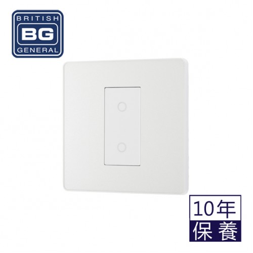 BG - British General Evolve PCDCLTDM1W Touch Dimmer 1Gang Pearlescent White