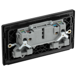 BG - British General Evolve PCDMG22B IP20 13A Socket with Switched 2G Matt Grey