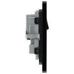 BG - British General Evolve PCDMG22B IP20 13A Socket with Switched 2G Matt Grey