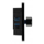 BG - British General Evolve PCDMG81B Single Trailing Edge Dimmer Switch 2 Way Puss On/ Off 1G Matt Grey