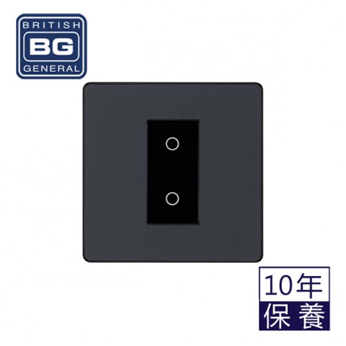 BG - British General Evolve PCDMGTDM1B Touch Dimmer 1Gang Matt Grey