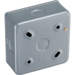 BG - British General Metal Clad MC512 IP20 20A 16AX Plate Switch 1G 2Way