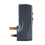 Masterplug ARCDKG-HF RCD SAFETY ADAPTOR 13A FUSED UK 3 PIN Gray Residual Current Device