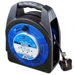 Masterplug HBT2013/4BL 20M Case Reel 4X 13A  Blue & Black