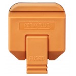 Masterplug HDPT13O Rewireable Heavy Duty Plug 13A Fused Orange PermaPlug 