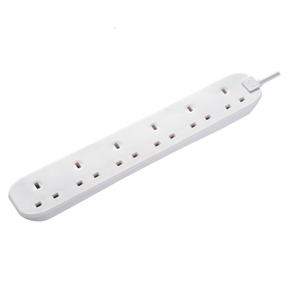 Masterplug BSG2N 6 Socket 13A Fused Extension Leads 