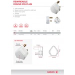 Masterplug PT15W Rewireable 15A Round Pin Plug (White) Masterplug PT15W Rewireable 15A Round Pin Plug (White)