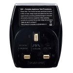 Masterplug SRGAUSBPB2 High gloss USB Adaptor Black (2 x USB 2.1A + 1X13A Socket)