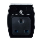 Masterplug SRGAUSBPB2 High gloss USB Adaptor Black (2 x USB 2.1A + 1X13A Socket)