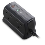 Masterplug SRGD42MB Surge Compact 4 Socket 2m Extension Lead 13A Matt Black 