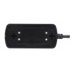 Masterplug SRGDU42MB2 Compact Surge Protected 2 USB X2.1A with 4 Sockets 2M Extension Leads  Matt Black 