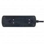Masterplug SRGDU62MB2 Compact Surge Protected 2 USB X2.1A with 6 Sockets 2M Extension Leads  Matt Black 