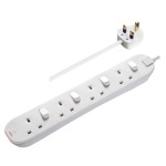 Masterplug SWC42N Individual Switched 4 Socket 13A Fused Extension Leads 