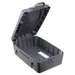 Masterplug WBX-MP Outdoor IP54 rated Cable Wire Storage Box Power Strip Socket Extension Organizer Dark Grey