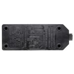 Masterplug ELS132B Trailing 2 Socket Permaplug 13A Heavy Duty Black