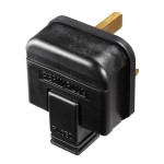 Masterplug HDPT13B Rewireable Heavy Duty Plug 13A Fused Black PermaPlug 