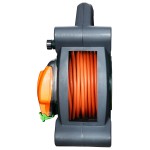 Masterplug HLP2013/2IP 20M Case Reel IP54 rated socket 2 X 13A Orange & Grey