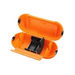 Masterplug SPTO Outdoor IP44 dustproof and waterproof 1 socket and plug cover Weatherproof wire carriage storage box Orange