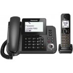 Panasonic - DECT Digital Cordless Phone - Power backup – Speakerphone – Large text display KX-TGF320CX Black