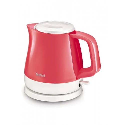 Tefal - Electric Kettle 0.8L  KO152510 DELFINI VISION Red/ White Color - Travel Kettle