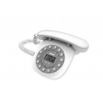 Uniden CE6601 Retro Design Phone CE approval White Grey   