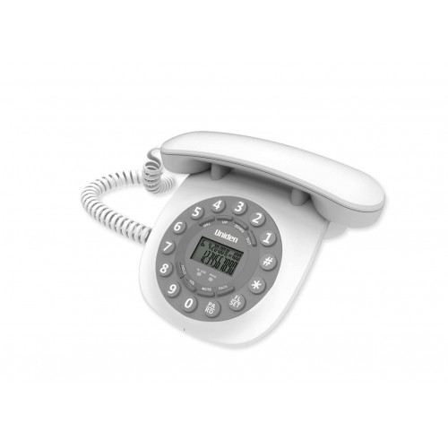 Uniden CE6601 Retro Design Phone CE approval White Grey   