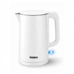 Uniden 1.5L Cordless Double Wall Stainless Steel Kettle AK5200 White