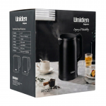 Uniden 1.7L Cordless Double Wall Stainless Steel Kettle AK5201 Black