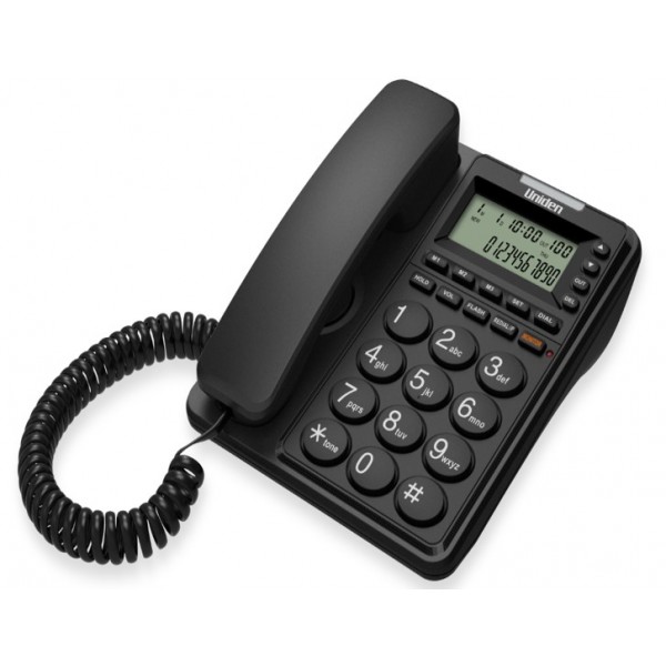 Uniden CE6409 Big Button & Big Display Speaker phone CE approval Black