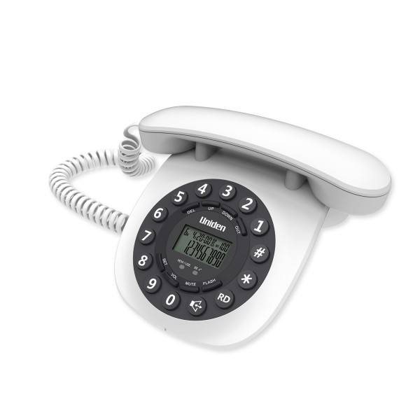 Uniden - AT8601 Retro Design-Speakerphone-White