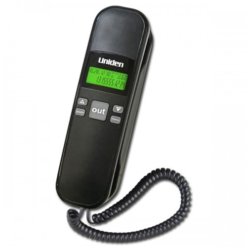 Uniden AS7103 Trimline with CID Telephone Black