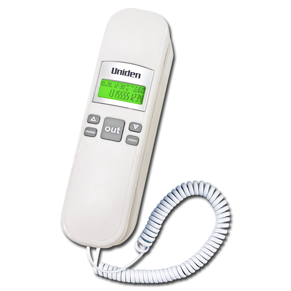 Uniden AS7103 Trimline with CID Telephone White