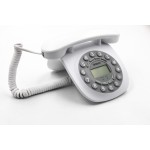 Uniden CE6601 Retro Design Phone CE approval White Grey   